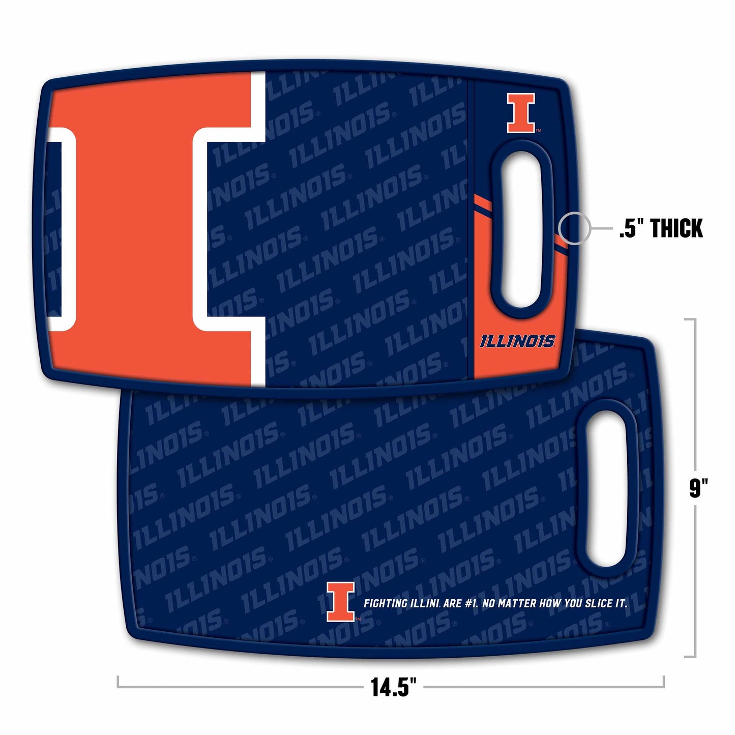 Illinois Fighting Illini Logo Series Cutting Board Alt 1