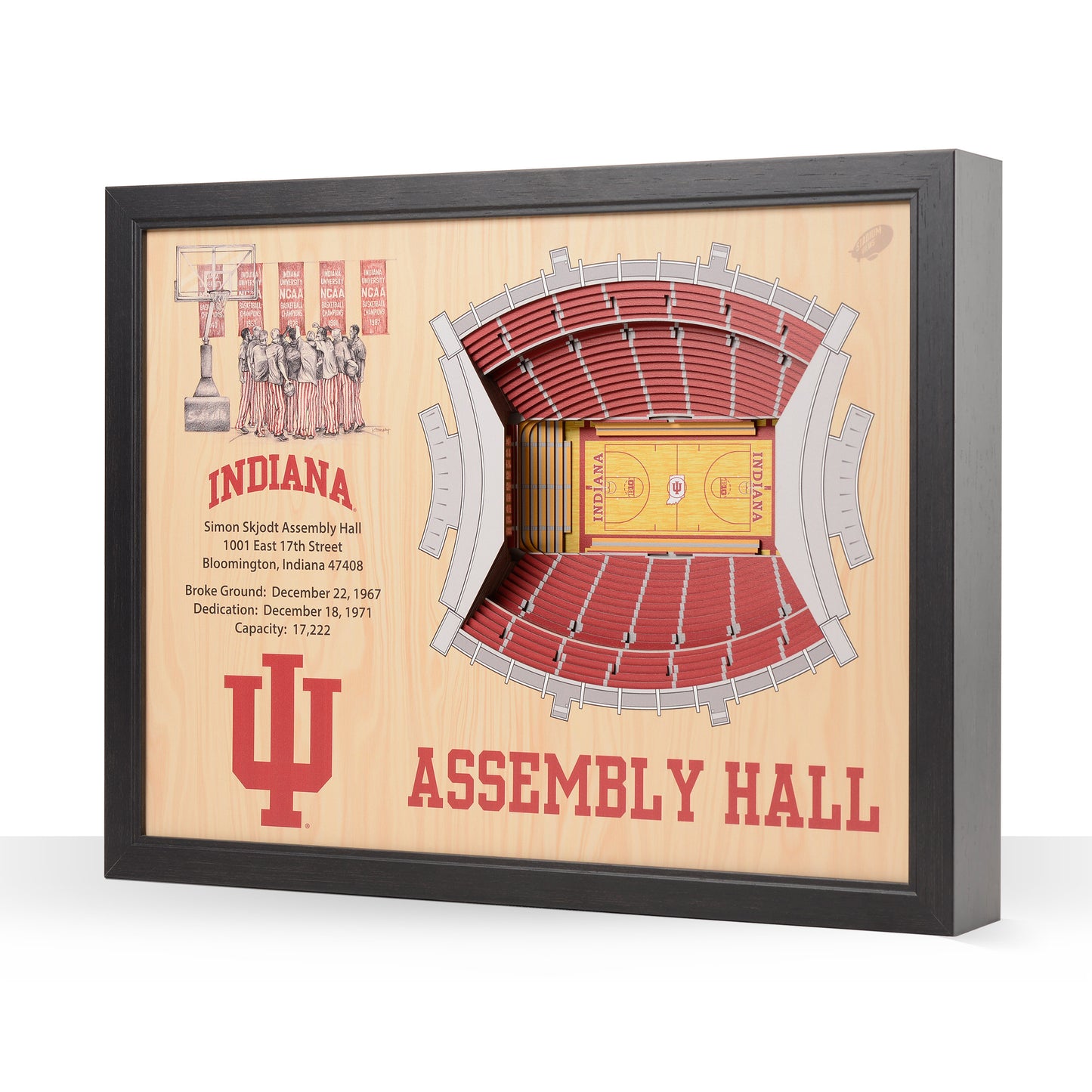 NCAA Indiana Hoosiers 25-Layer StadiumView Wallart