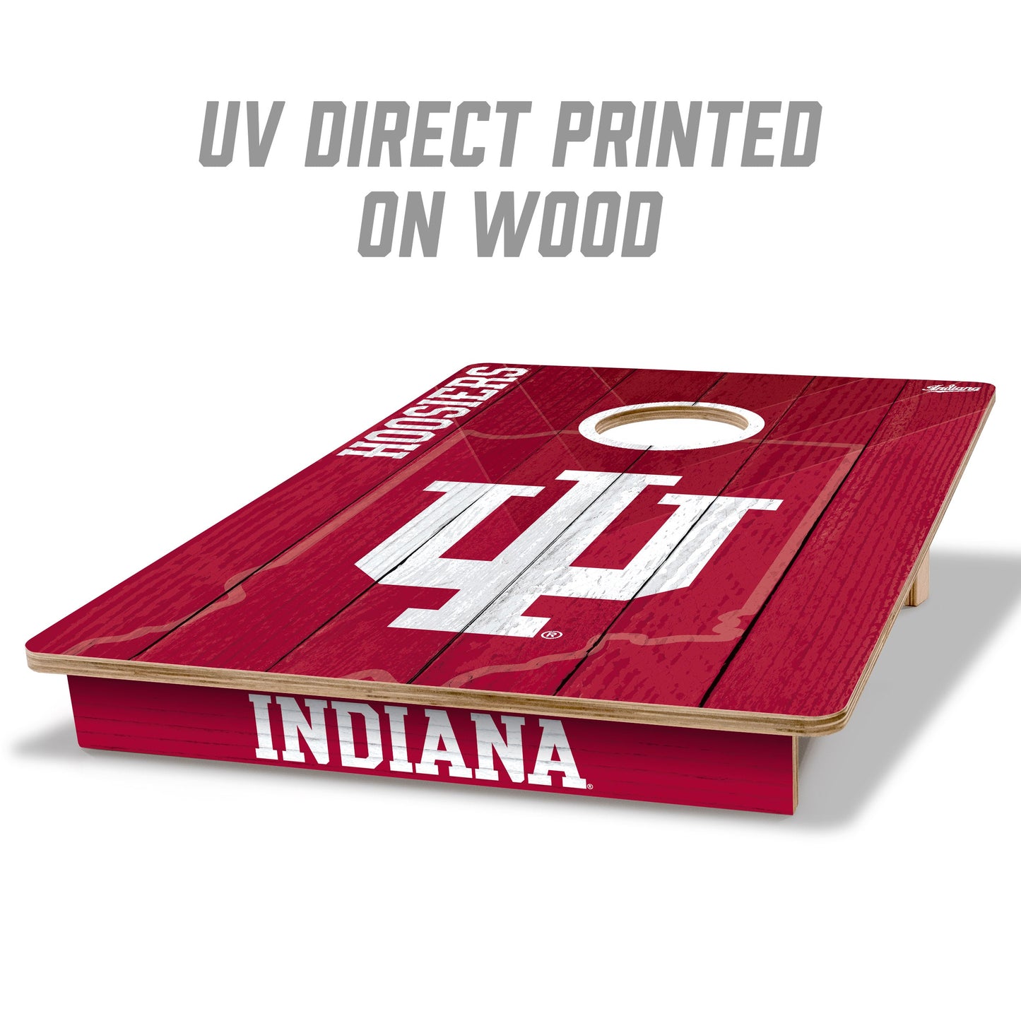 NCAA Indiana Hoosiers 2' X 3' All-Wood Cornhole Set - Alt 1
