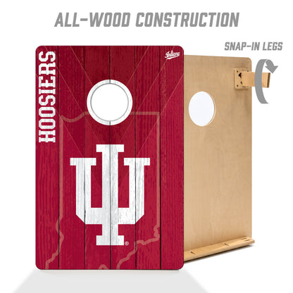 NCAA Indiana Hoosiers 2' X 3' All-Wood Cornhole Set - Alt 2