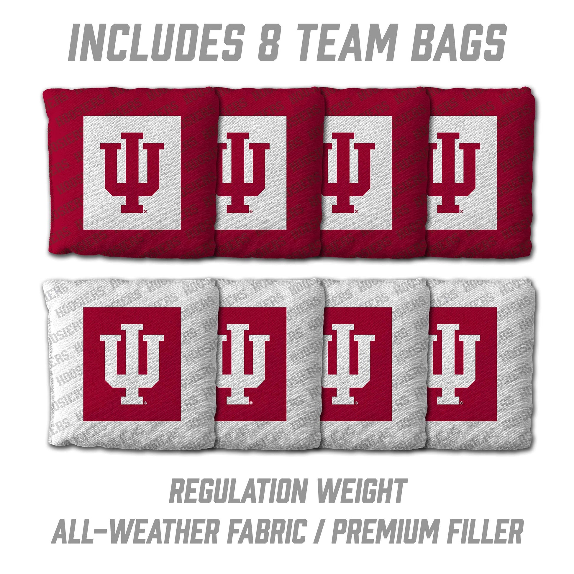 NCAA Indiana Hoosiers 2' X 3' All-Wood Cornhole Set - Alt 3
