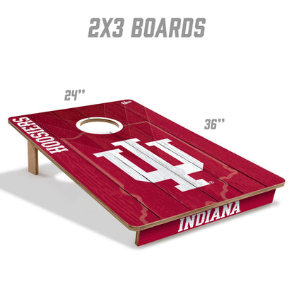 NCAA Indiana Hoosiers 2' X 3' All-Wood Cornhole Set - Alt 4