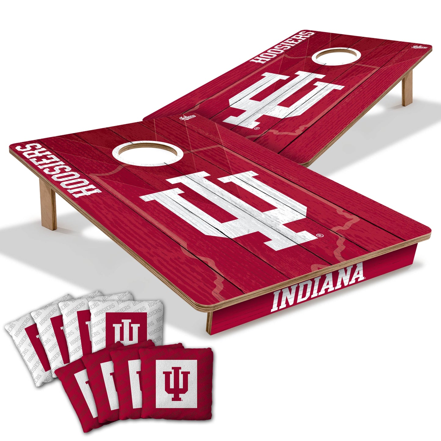 NCAA Indiana Hoosiers 2' X 3' All-Wood Cornhole Set-main
