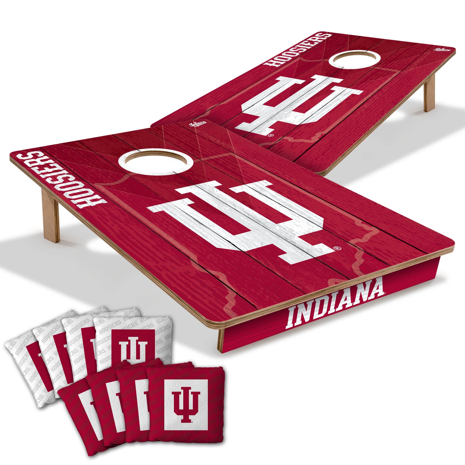 NCAA Indiana Hoosiers 2' X 3' All-Wood Cornhole Set-main