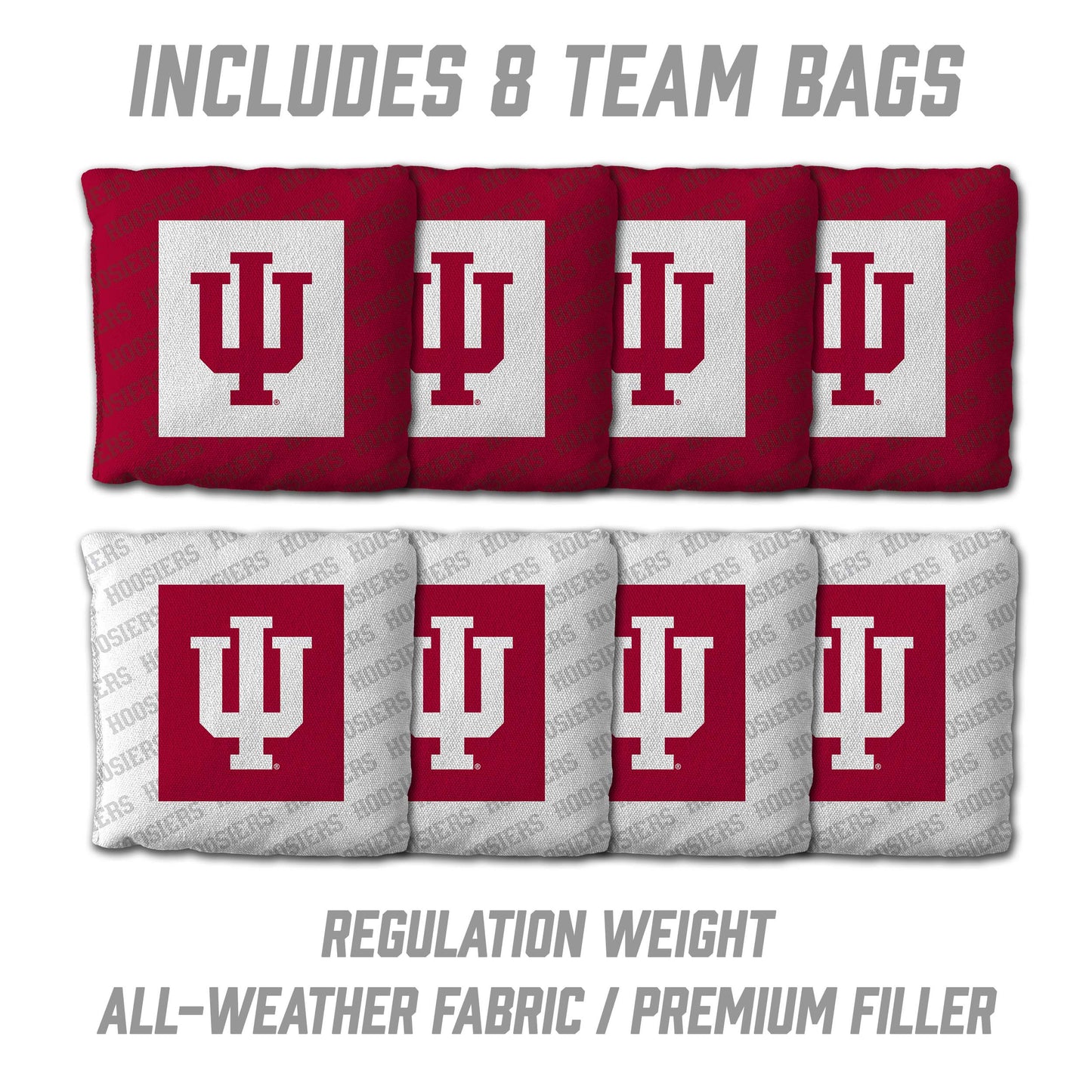 NCAA Indiana Hoosiers 2' x 4' All-Wood Cornhole Set