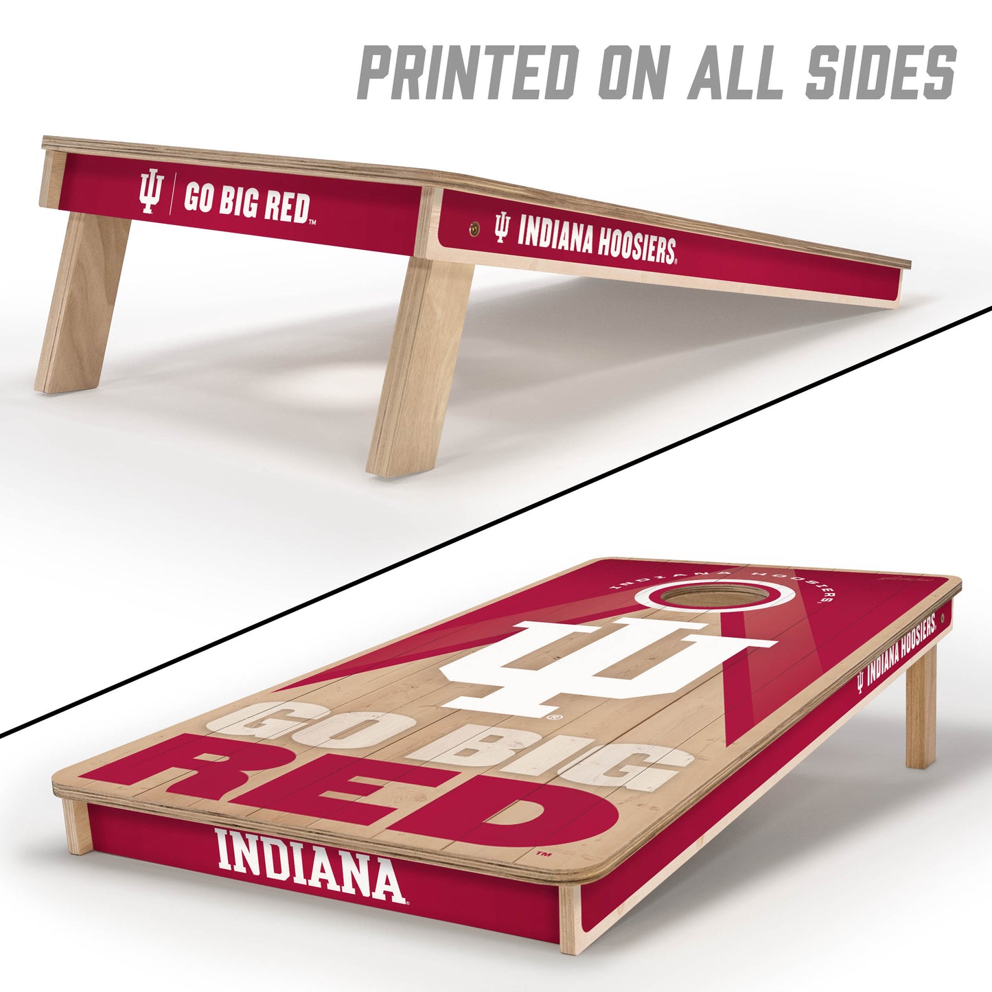 NCAA Indiana Hoosiers 2' x 4' Slogan Series Cornhole