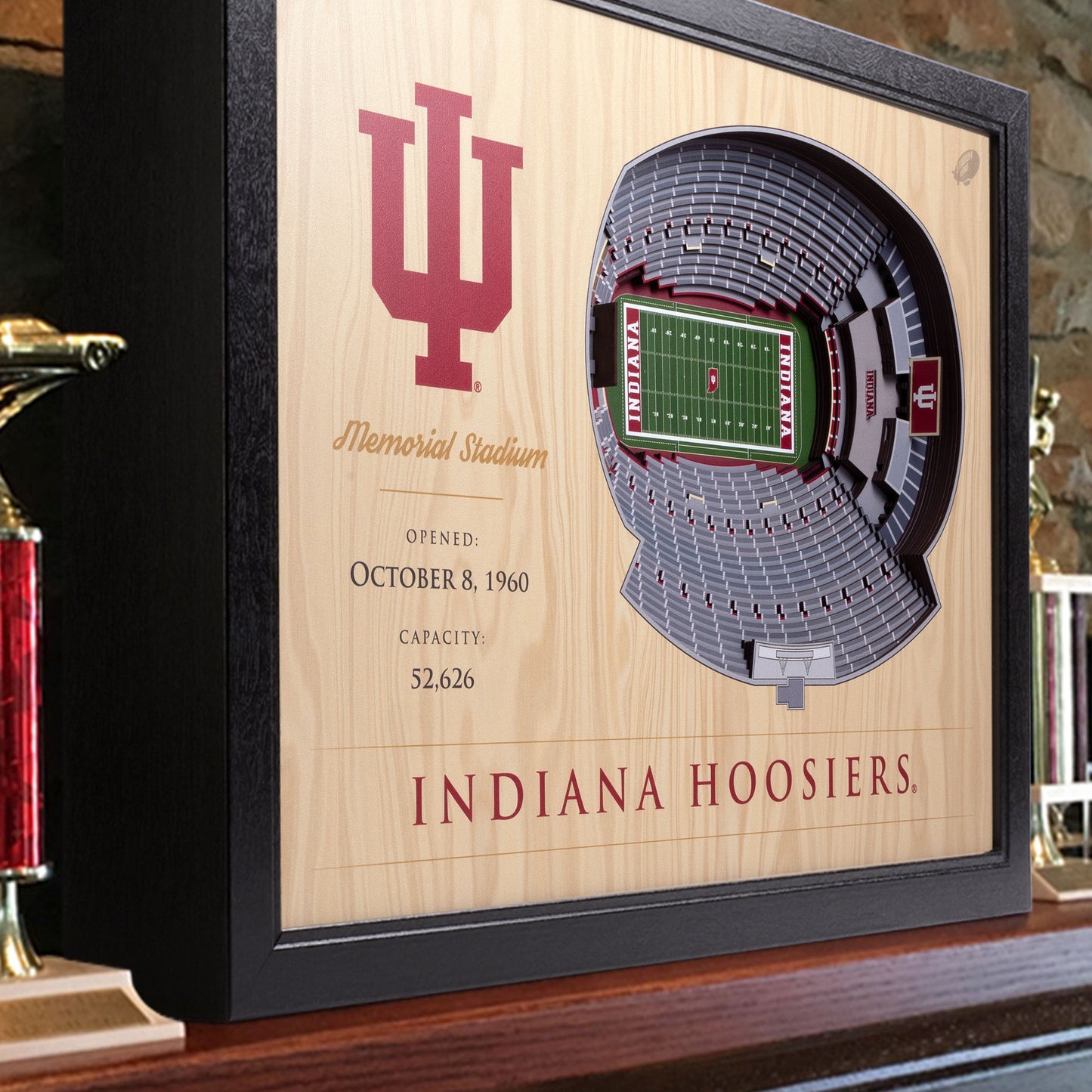 NCAA Indiana Hoosiers 25-Layer StadiumView Wallart