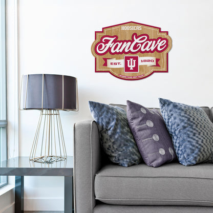 Indiana Hoosiers Fan Cave Sign Alt 1