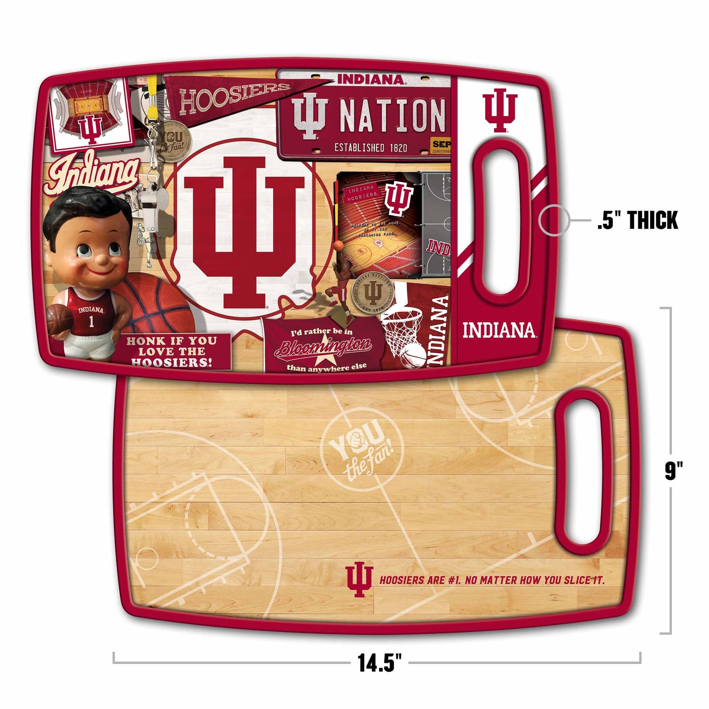 Indiana Hoosiers Retro Series Cutting Board Alt 1