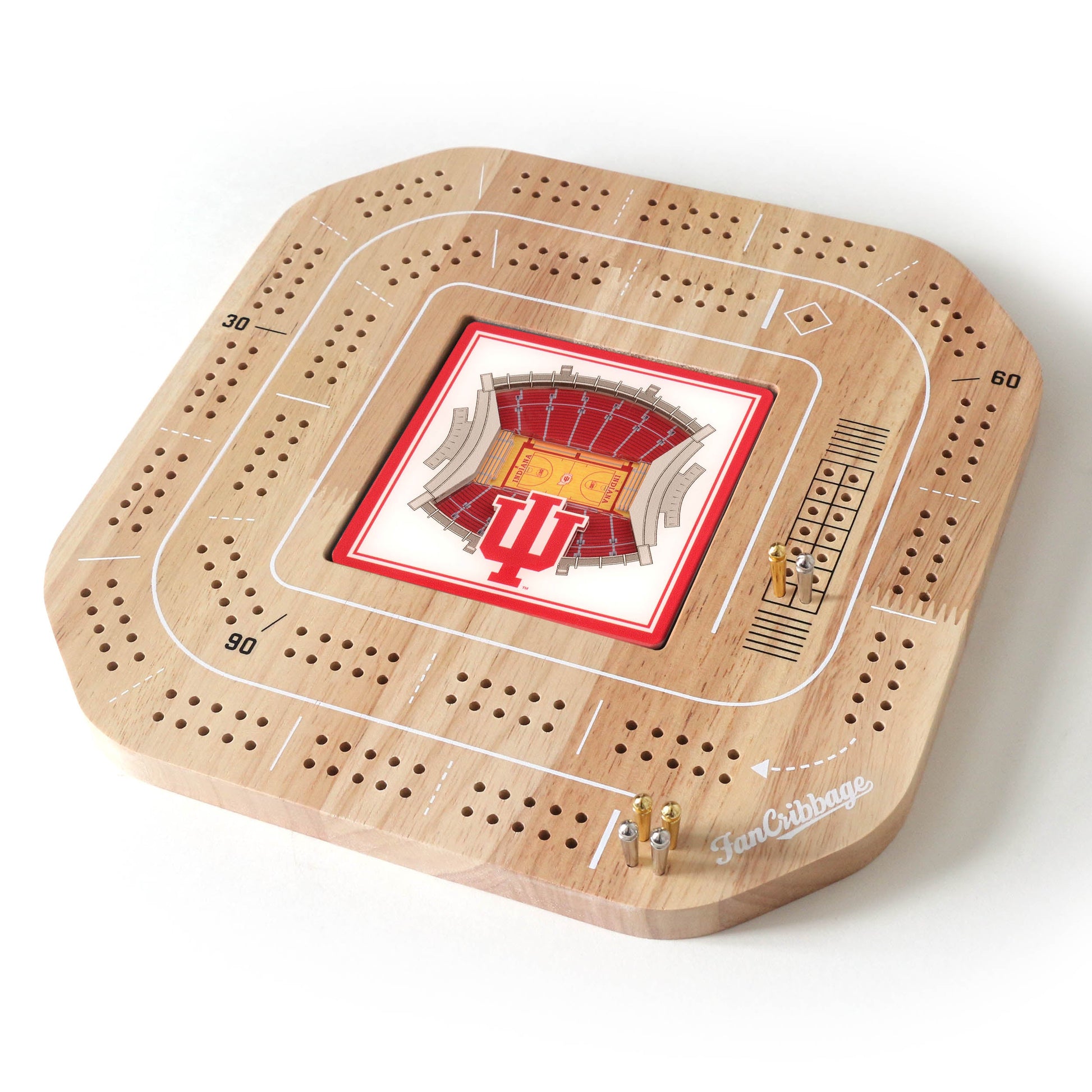 NCAA Indiana Hoosiers StadiumView Cribbage