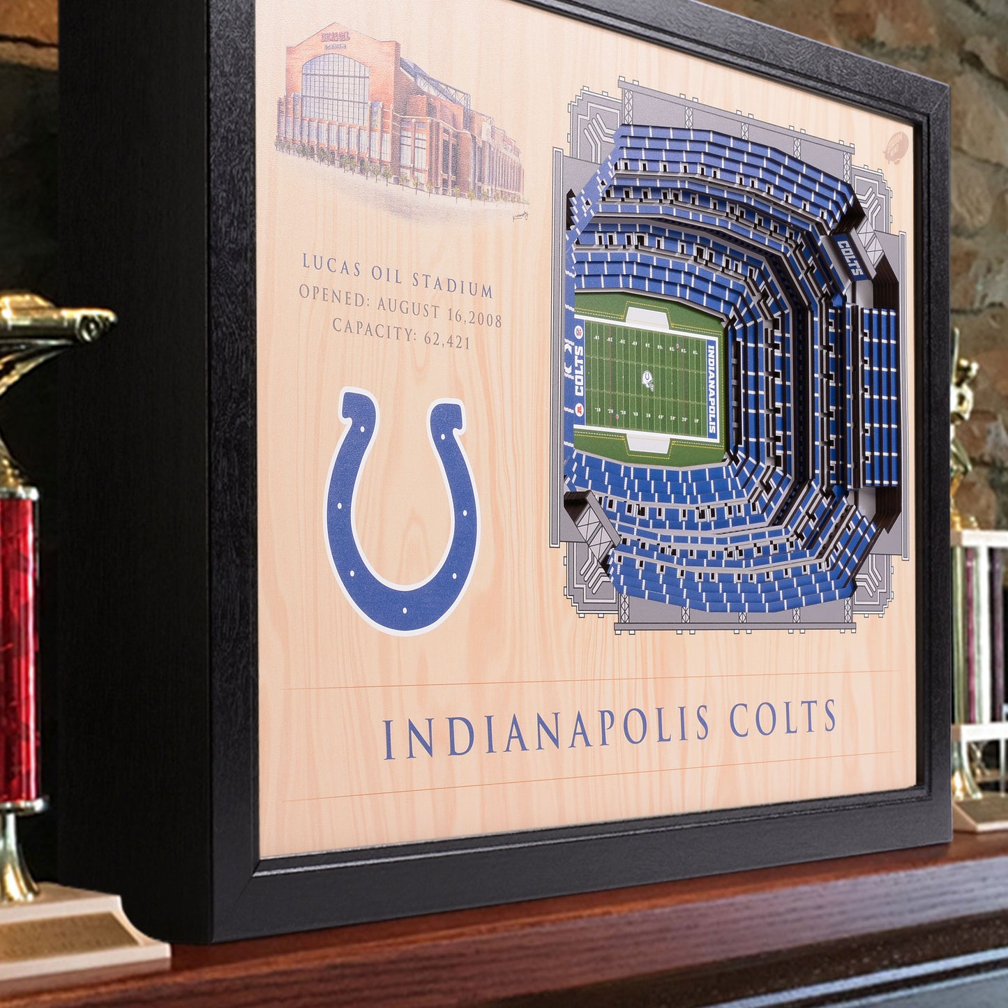 NFL Indianapolis Colts 25-Layer StadiumView Wallart