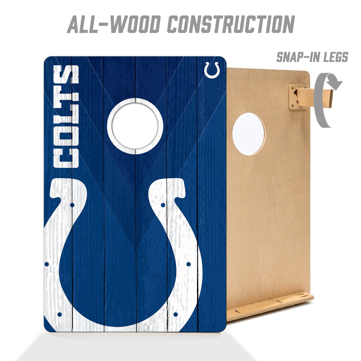 NFL Indianapolis Colts 2' X 3' All-Wood Cornhole Set - Alt 2