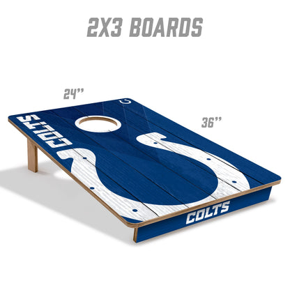 NFL Indianapolis Colts 2' X 3' All-Wood Cornhole Set - Alt 4