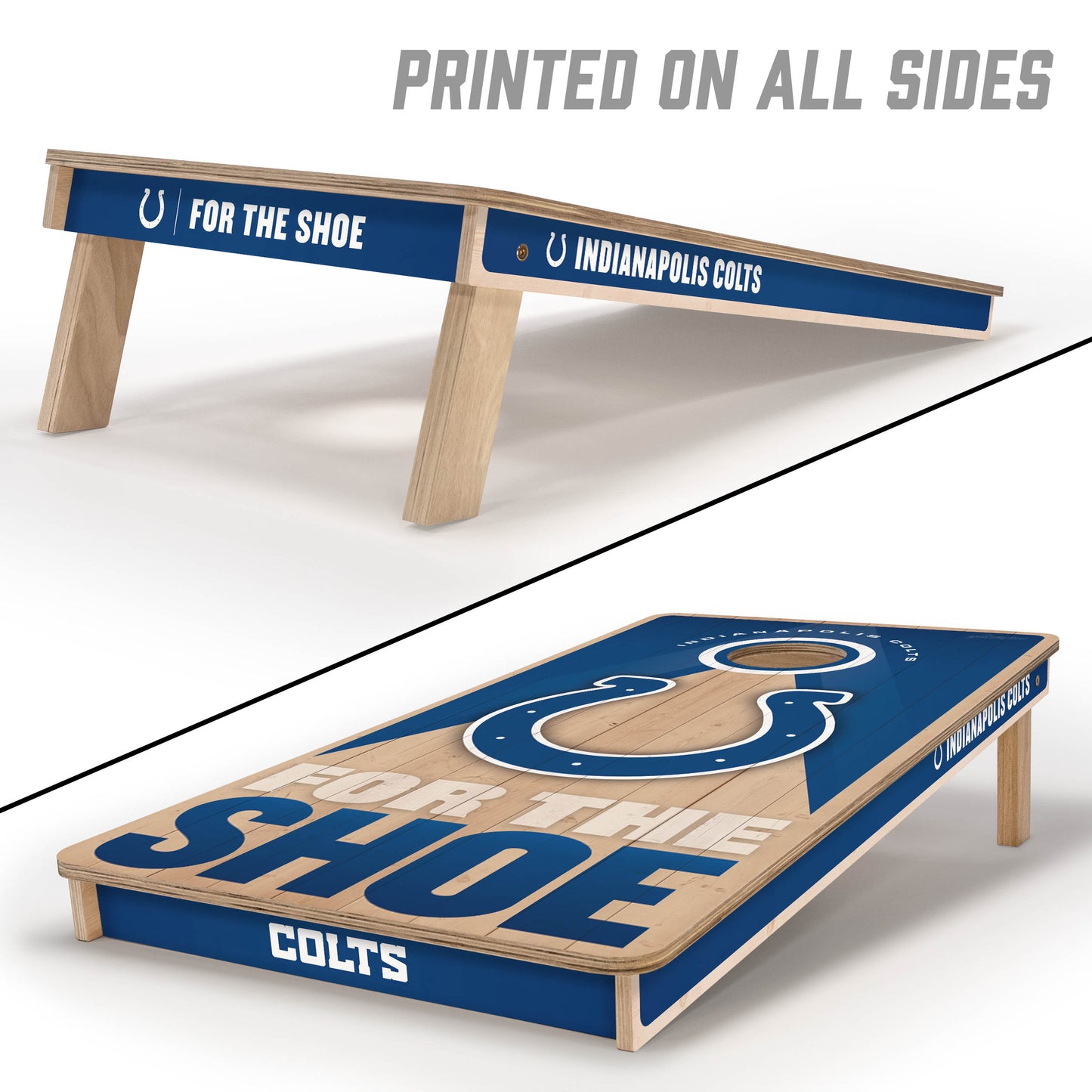 NFL Indianapolis Colts 2' x 4' All-Wood Cornhole Set