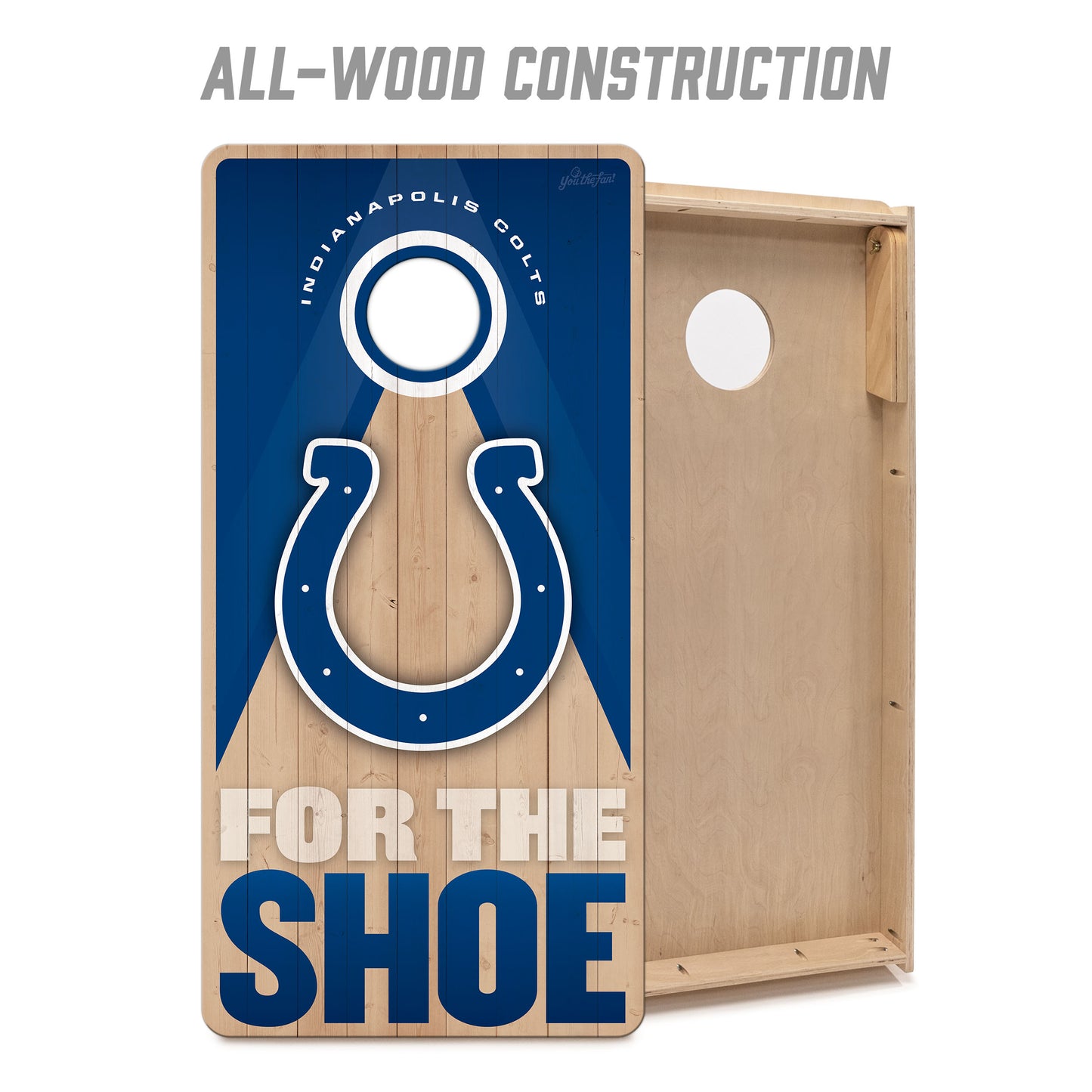 NFL Indianapolis Colts 2' x 4' All-Wood Cornhole Set