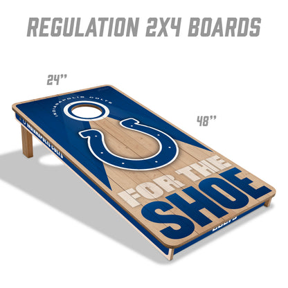 NFL Indianapolis Colts 2' x 4' All-Wood Cornhole Set