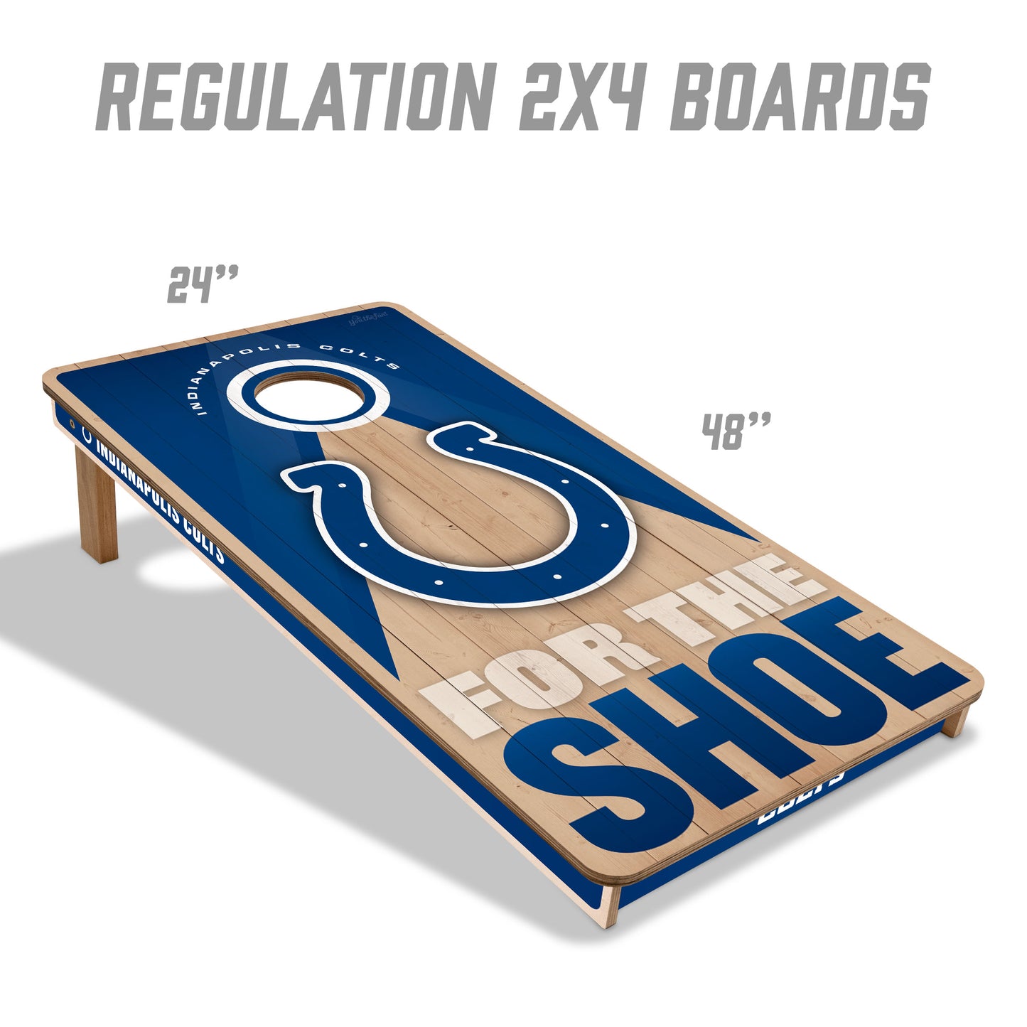 NFL Indianapolis Colts 2' x 4' Slogan Series Cornhole