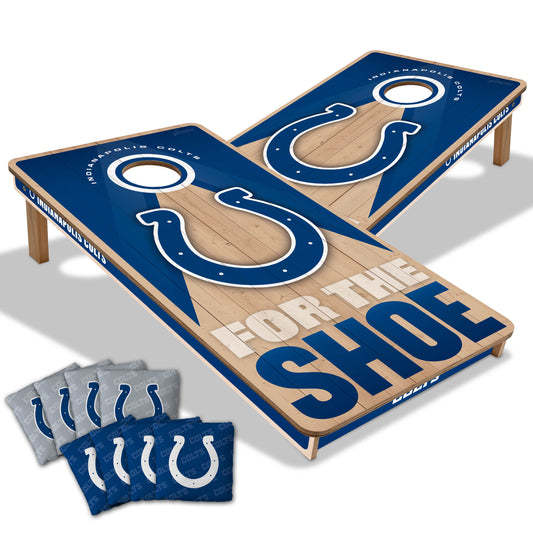 NFL Indianapolis Colts 2' x 4' All-Wood Cornhole Set