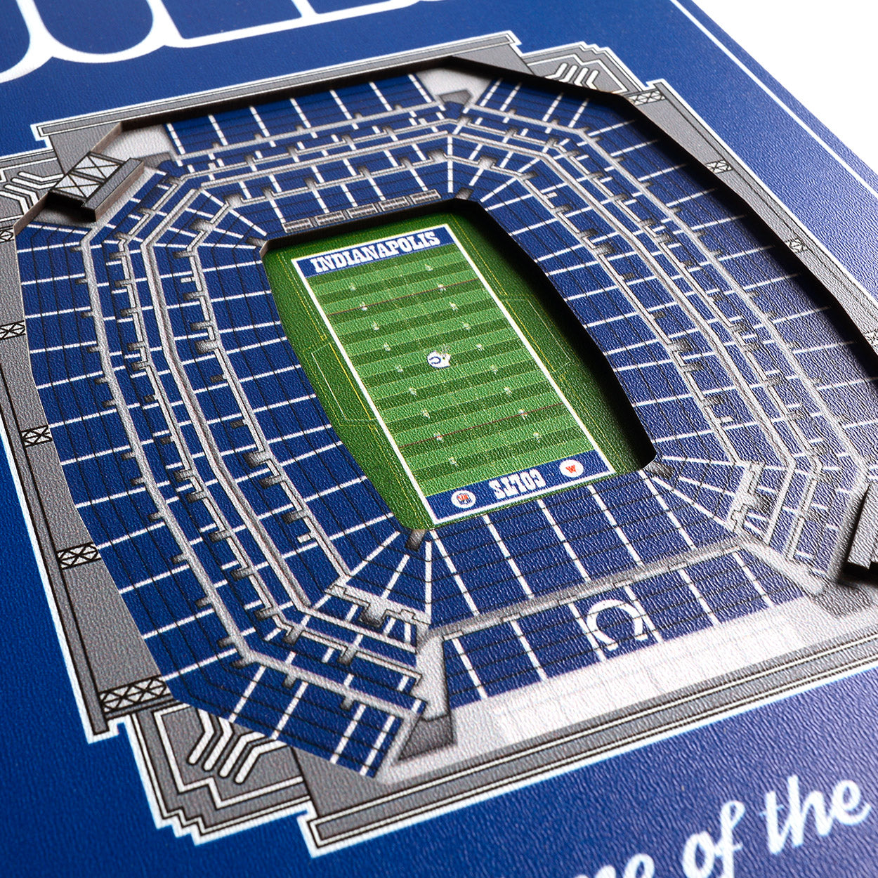 NFL Indianapolis Colts 3D Stadium Banner 8' X 32'