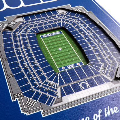 NFL Indianapolis Colts 3D Stadium Banner 8' X 32'