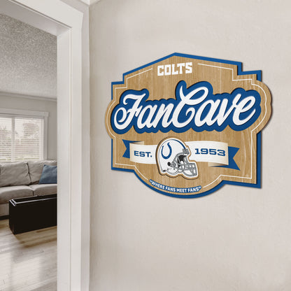 Indianapolis Colts Fan Cave Wall Art Alt 2