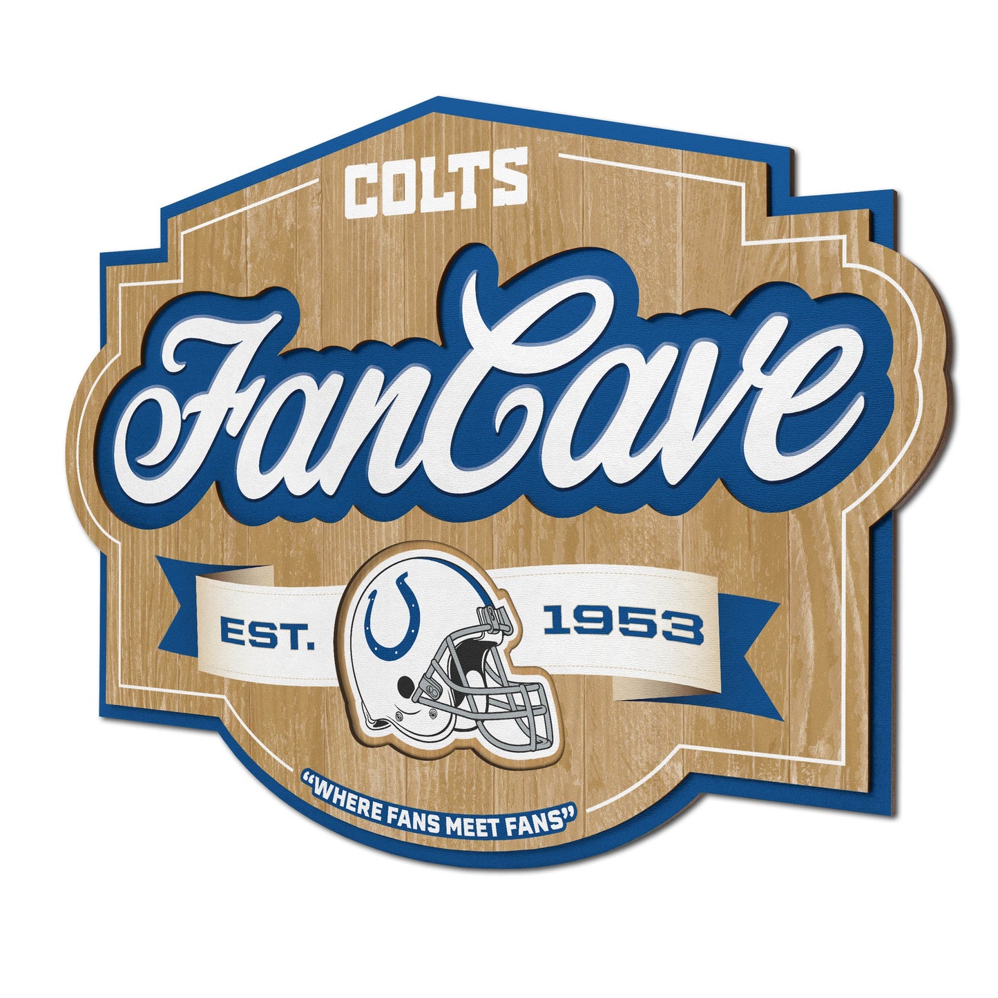 Indianapolis Colts Fan Cave Wall Art
