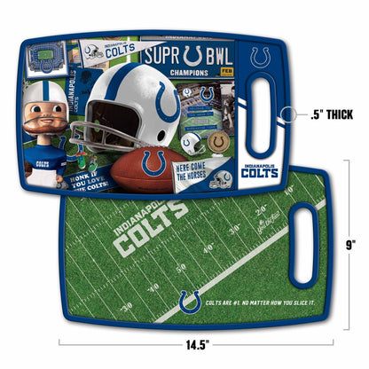 Indianapolis Colts Retro Series Cutting Board Alt 1