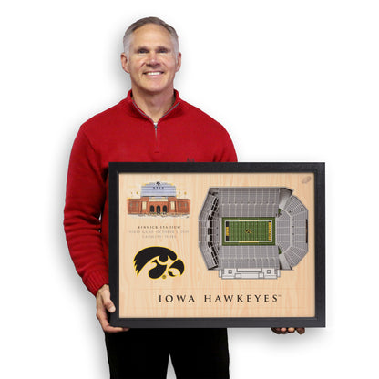 NCAA Iowa Hawkeyes 25-Layer StadiumView Wallart