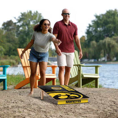 NCAA Iowa Hawkeyes 2' X 3' All-Wood Cornhole Set - Alt 5