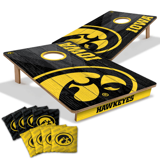 NCAA Iowa Hawkeyes 2' X 3' All-Wood Cornhole Set-main