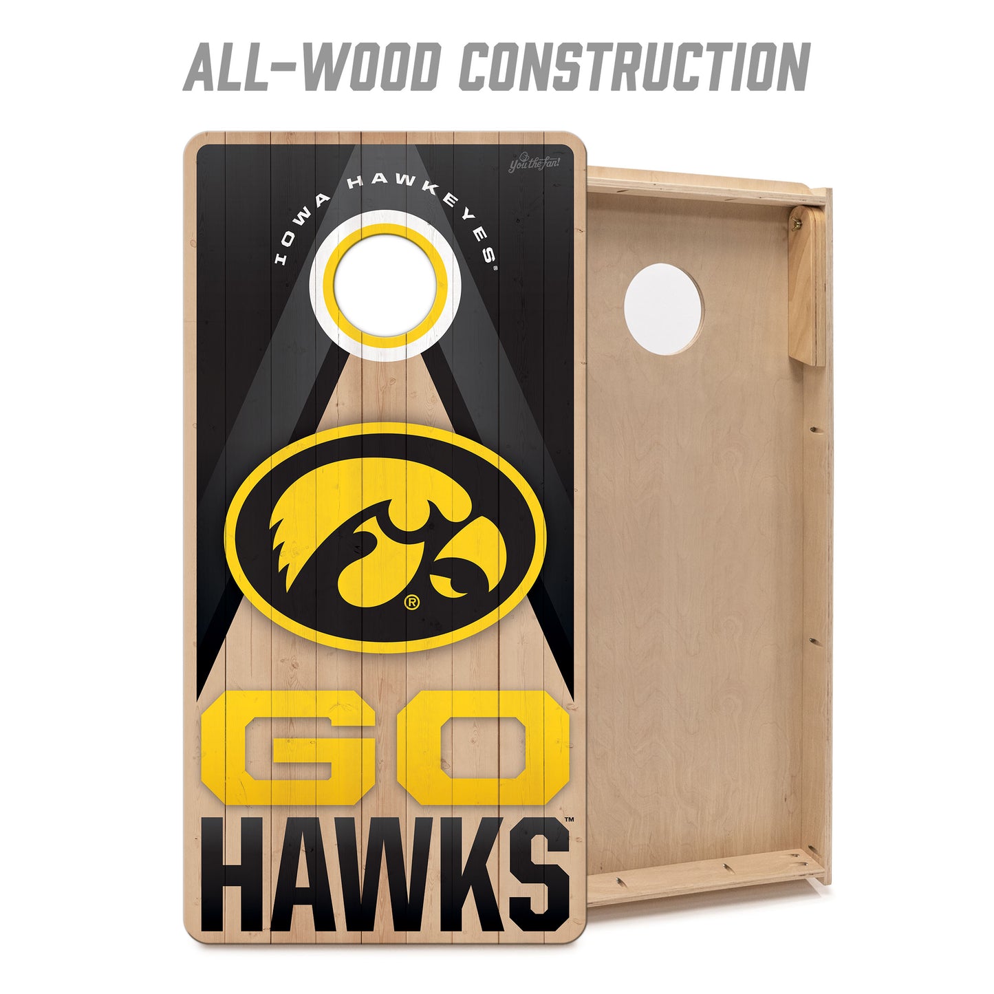 NCAA Iowa Hawkeyes 2' x 4' Slogan Series Cornhole