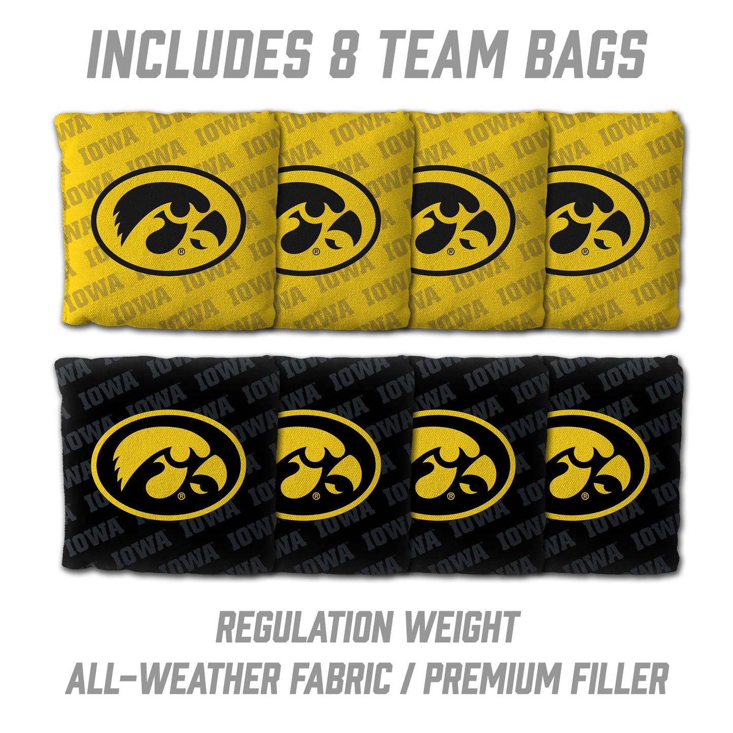 NCAA Iowa Hawkeyes 2' x 4' Slogan Series Cornhole