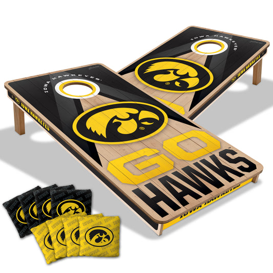 NCAA Iowa Hawkeyes 2' x 4' Slogan Series Cornhole
