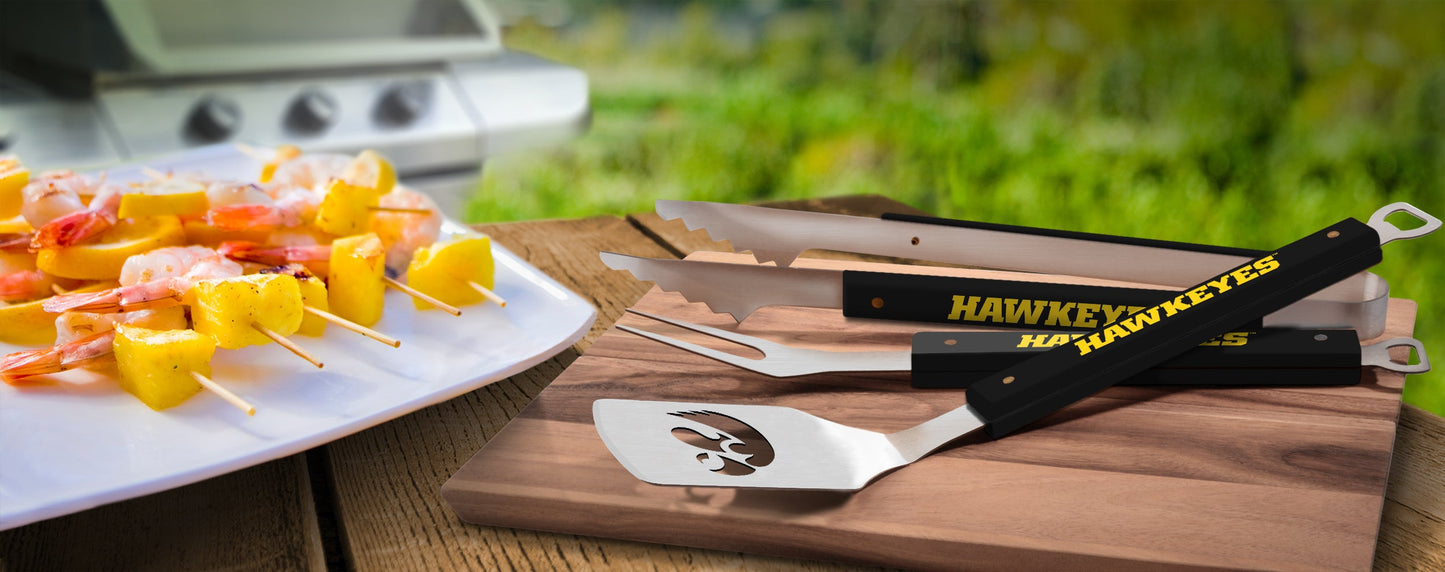 NCAA Iowa Hawkeyes Spirit Series 3-Piece BBQ Set - Alt View 1
