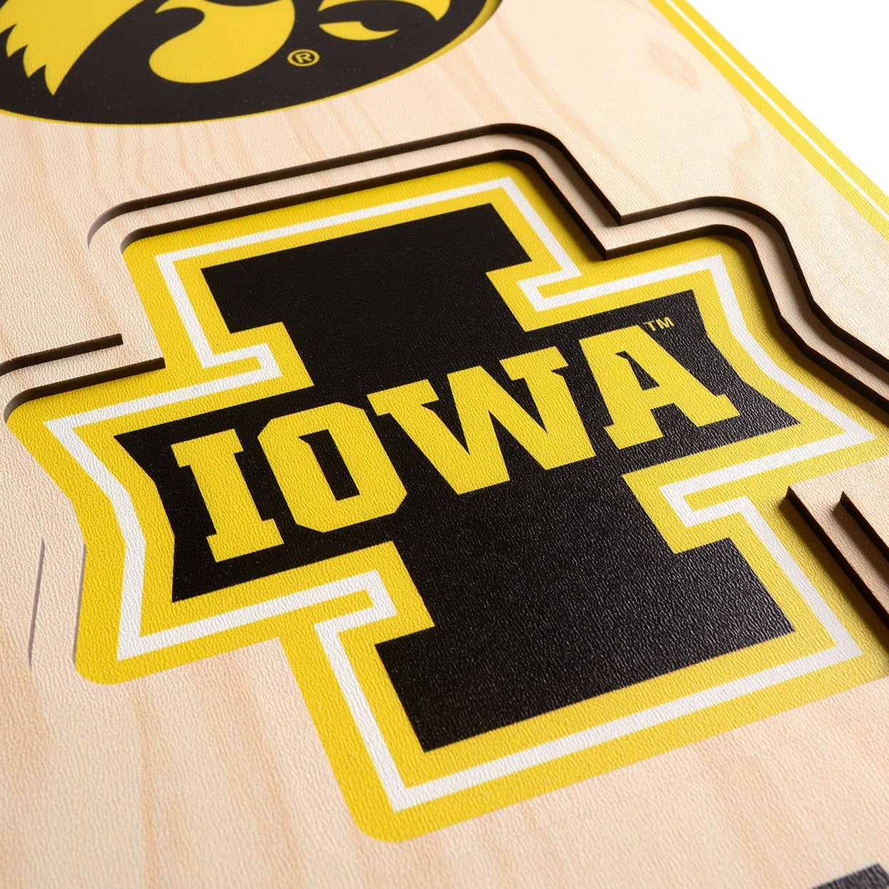 NCAA Iowa Hawkeyes 3D Stadium Banner 8' X 32'