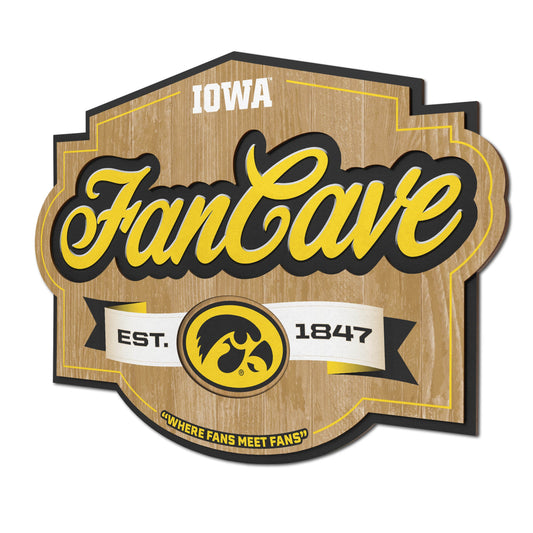 Iowa Hawkeyes Fan Cave Sign