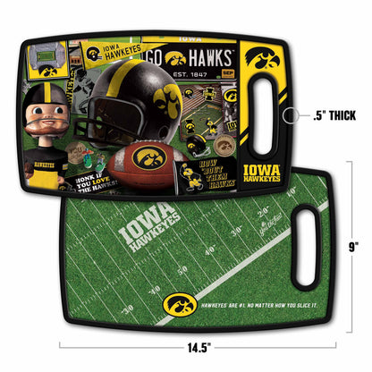 Iowa Hawkeyes Retro Series Cutting Board Alt 1