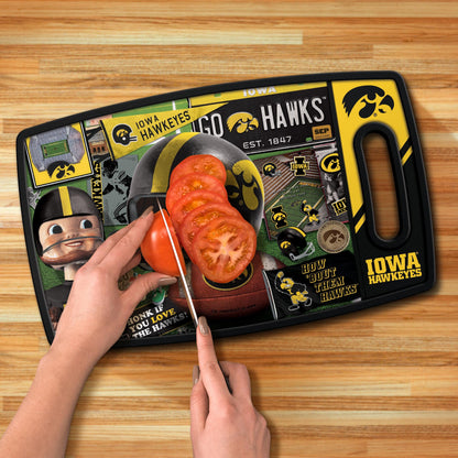 Iowa Hawkeyes Retro Series Cutting Board Alt 3