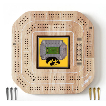 NCAA Iowa Hawkeyes StadiumView Cribbage