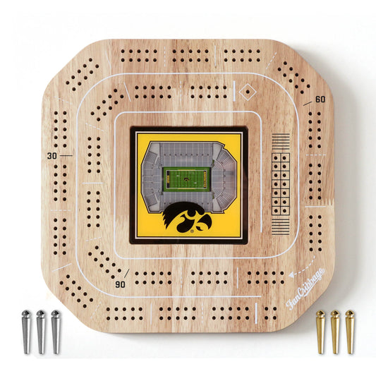 NCAA Iowa Hawkeyes StadiumView Cribbage