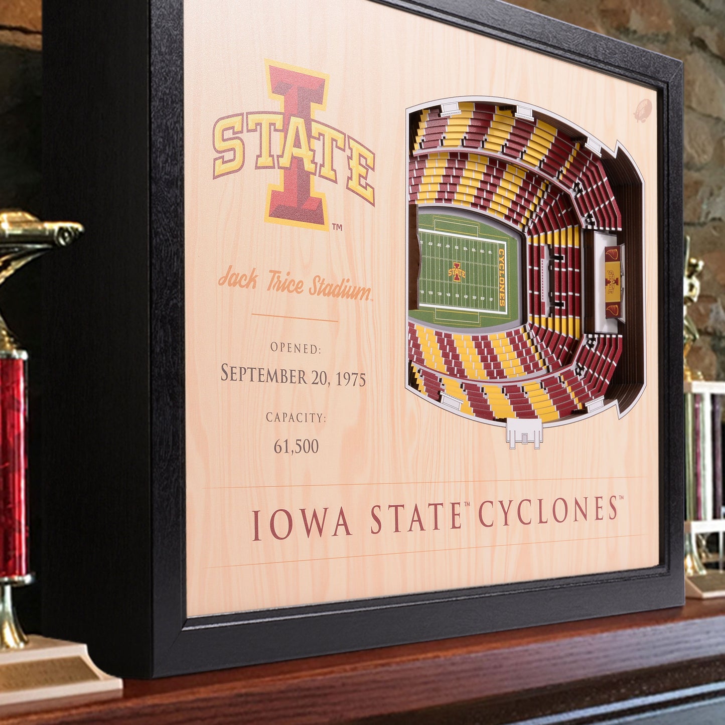 NCAA Iowa State Cyclones 25-Layer StadiumView Wallart