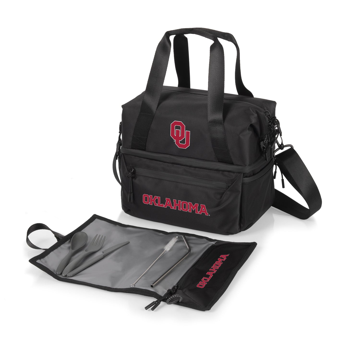 Oklahoma Sooners - Tarana Recycled Lunch Bag Cooler with Utensils