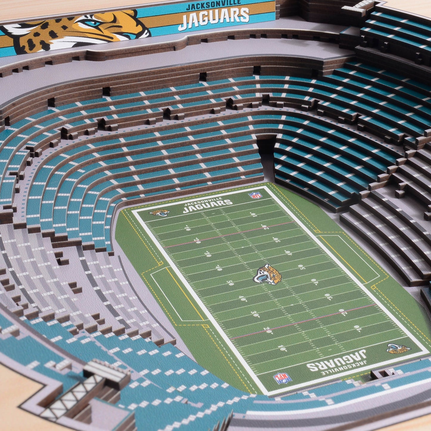NFL Jacksonville Jaguars 25-Layer StadiumView Wallart