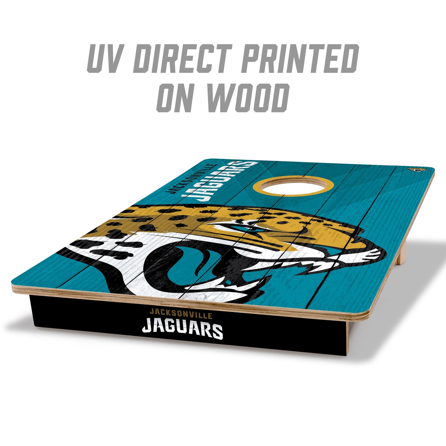 NFL Jacksonville Jaguars 2' X 3' All-Wood Cornhole Set - Alt 1