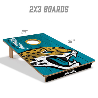 NFL Jacksonville Jaguars 2' X 3' All-Wood Cornhole Set - Alt 4
