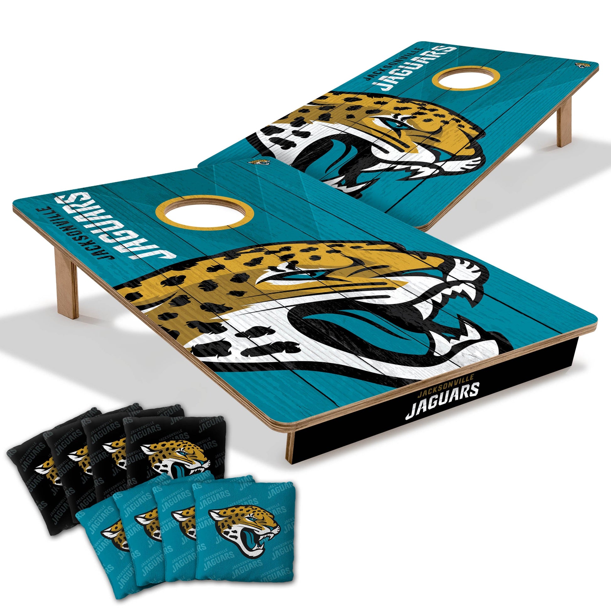 NFL Jacksonville Jaguars 2' X 3' All-Wood Cornhole Set-main