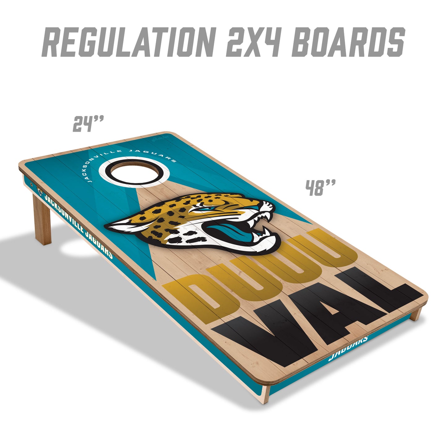 NFL Jacksonville Jaguars 2' x 4' Slogan Series Cornhole