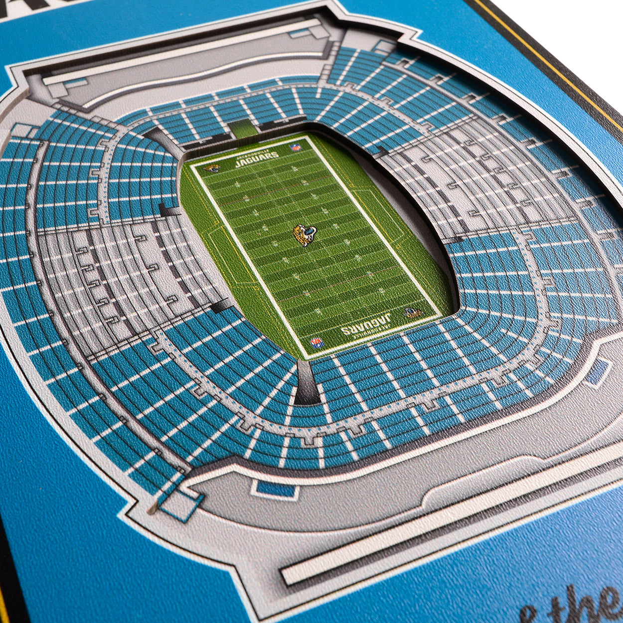 NFL Jacksonville Jaguars 3D Stadium Banner 8' X 32'