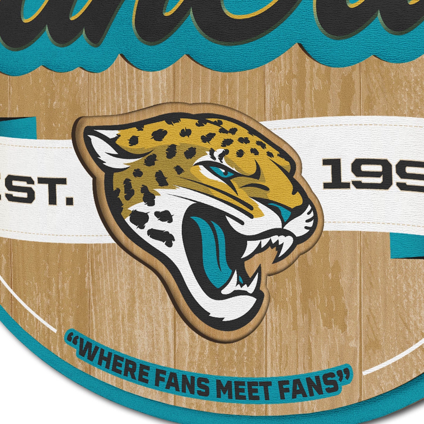 Jacksonville Jaguars Fan Cave Wall Art Alt 3