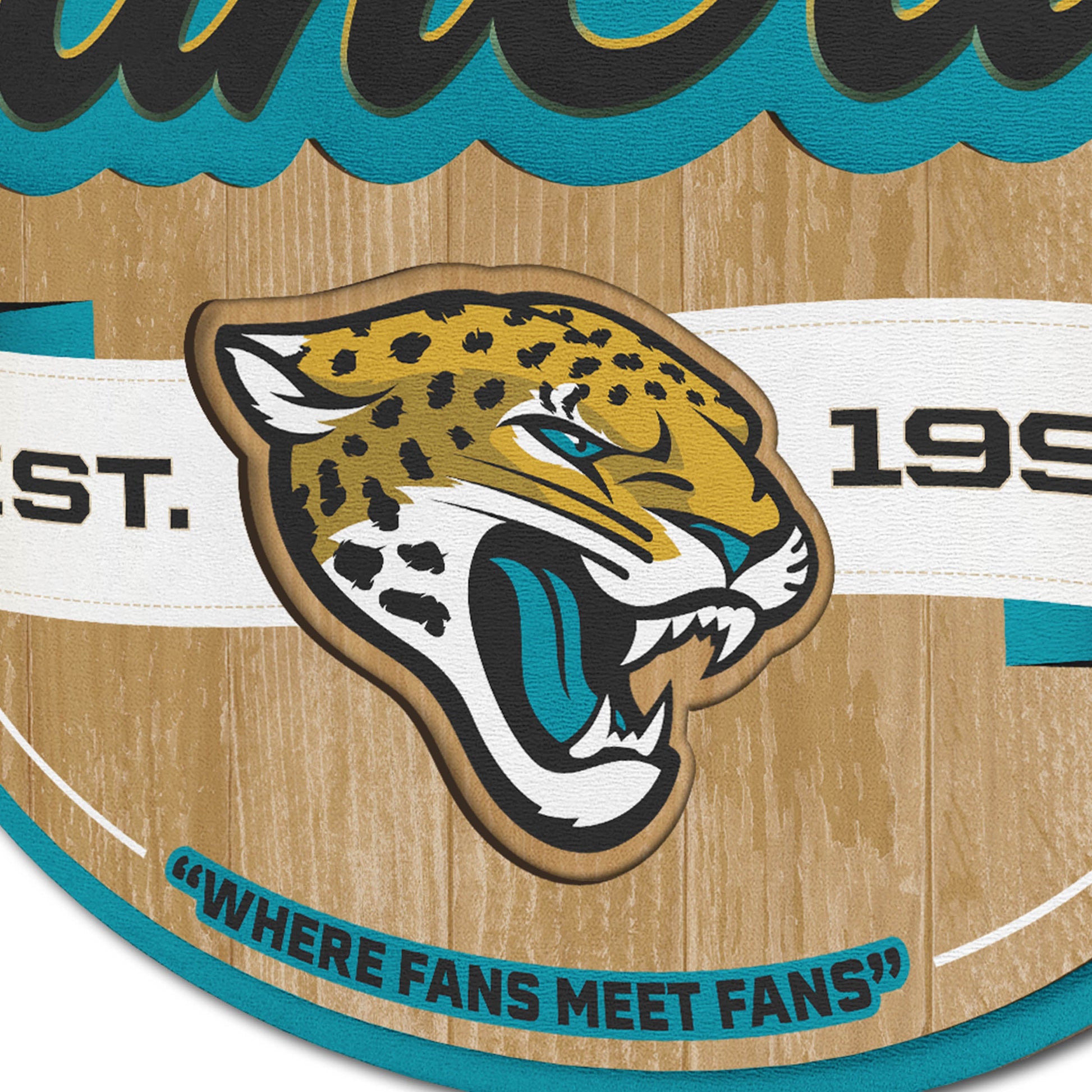 Jacksonville Jaguars Fan Cave Wall Art Alt 3
